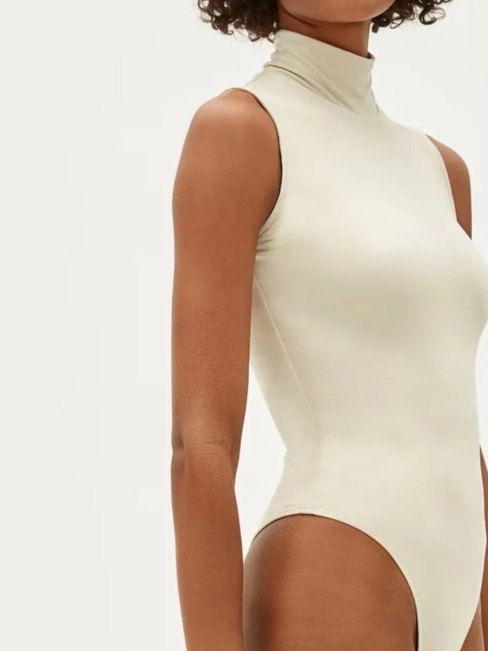 Everlane Cream Sleeveless Bodysuit